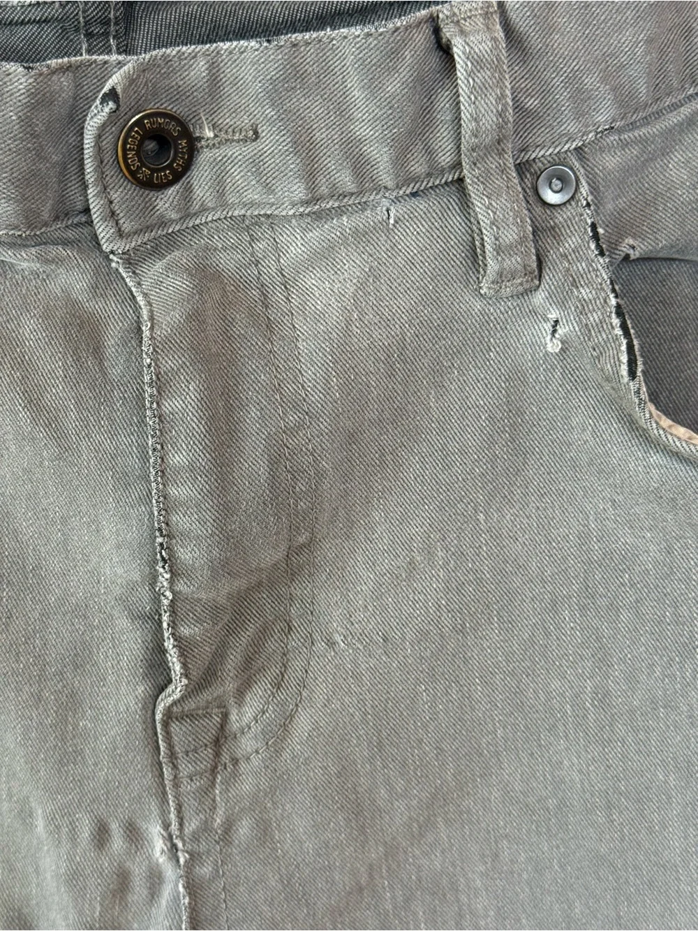 Roark HWY 133 Slim Straight Denim * Gray * Approx 34x32 or XL